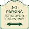 Signmission No Parking No Parking for Delivery Trucks Heavy-Gauge Aluminum Sign, 18" x 18", TG-1818-23666 A-DES-TG-1818-23666 - alternate 1